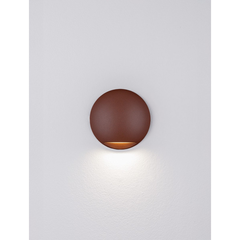 Lampa spot Soppa LED - oświetlenie schodów, rdzawy (kortem) | Decolab24