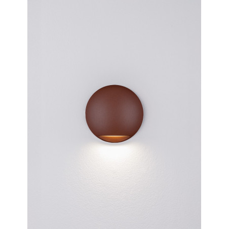 Lampa spot Soppa LED - oświetlenie schodów, rdzawy (kortem) | Decolab24