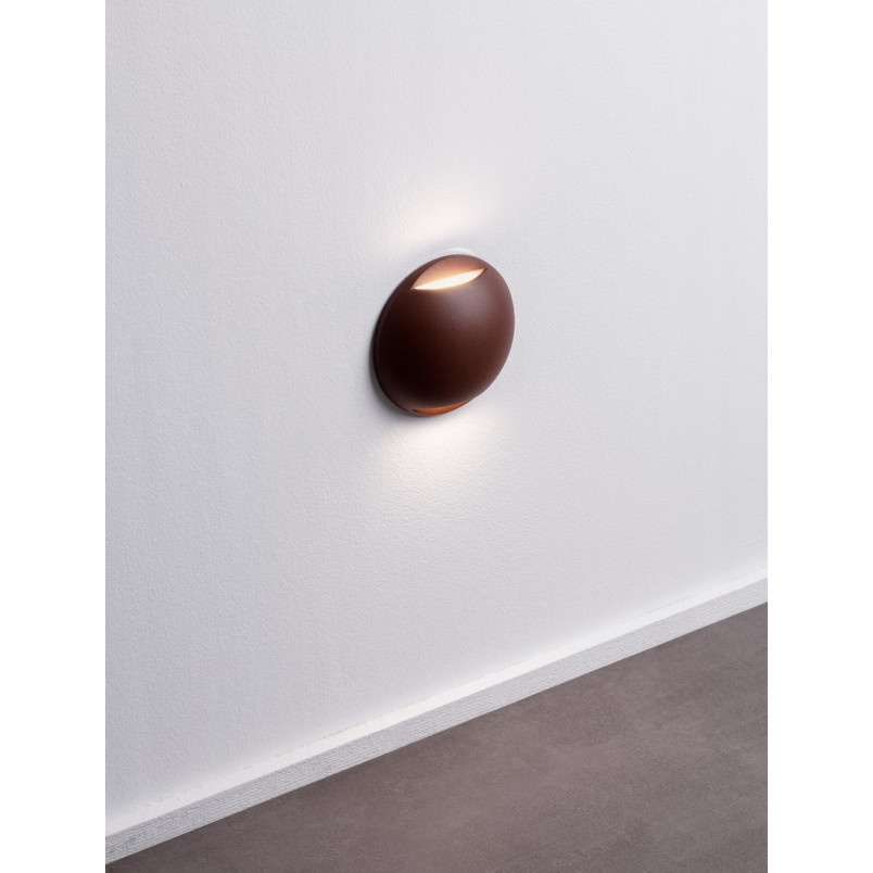 Lampa spot LED Soppa - oświetlenie schodów, kolor rdzawy