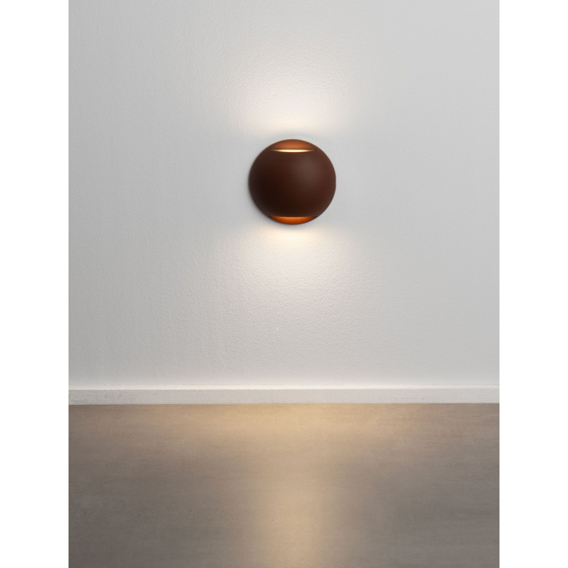 Lampa spot LED Soppa - oświetlenie schodów, kolor rdzawy