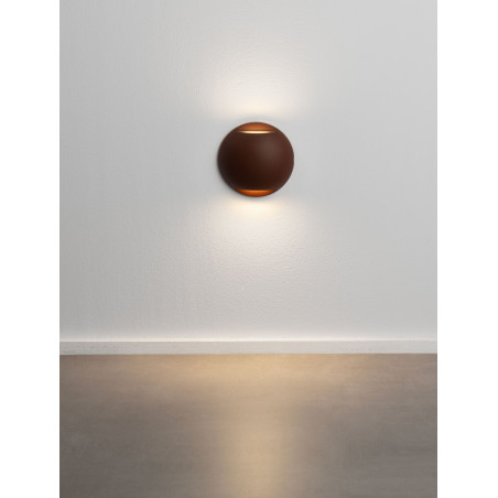 Lampa spot LED Soppa - oświetlenie schodów, kolor rdzawy