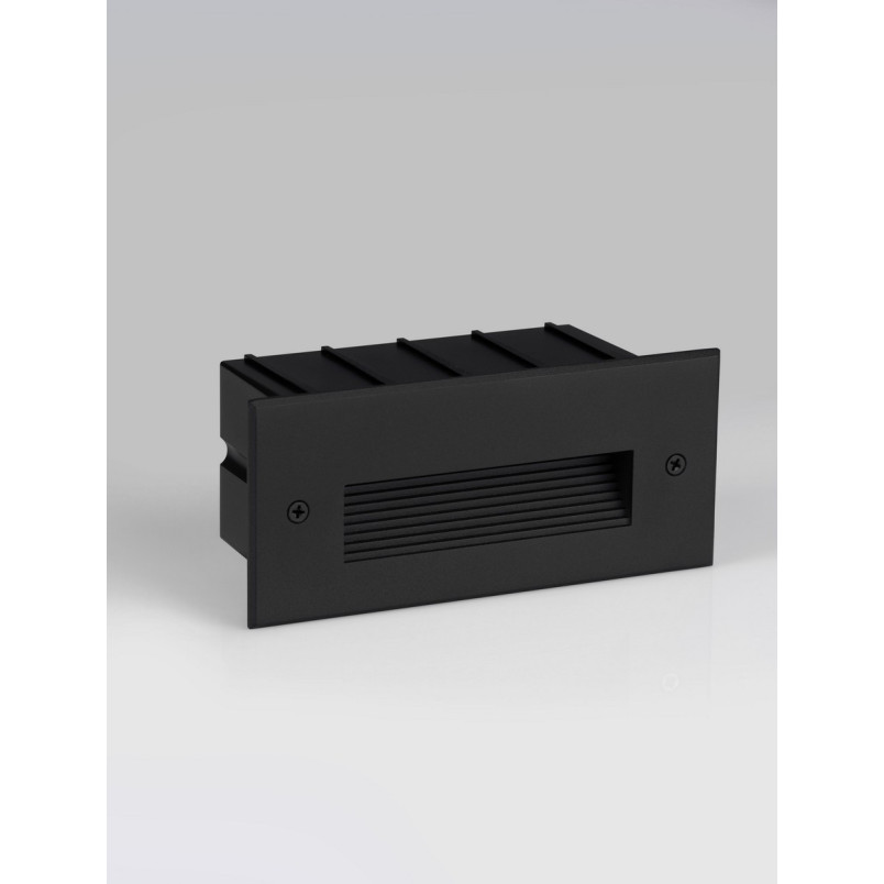 Lampa schodowa Kalipop LED - czarna, podtynkowa | Decolab24