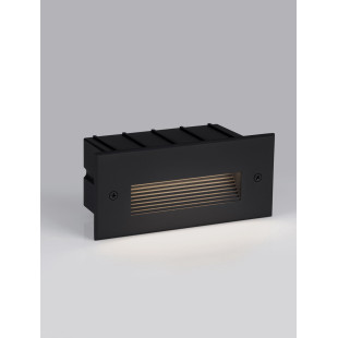 Lampa schodowa Kalipop LED - czarna, podtynkowa | Decolab24