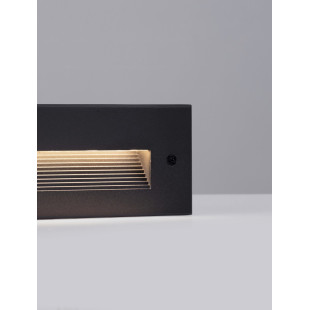 Lampa schodowa Kalipop LED - czarna, podtynkowa | Decolab24