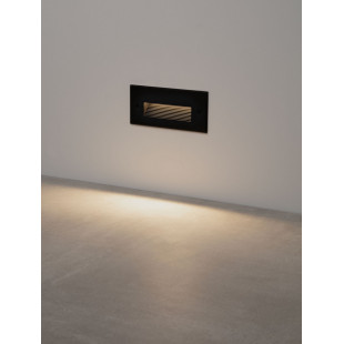 Lampa schodowa Kalipop LED - czarna, podtynkowa | Decolab24
