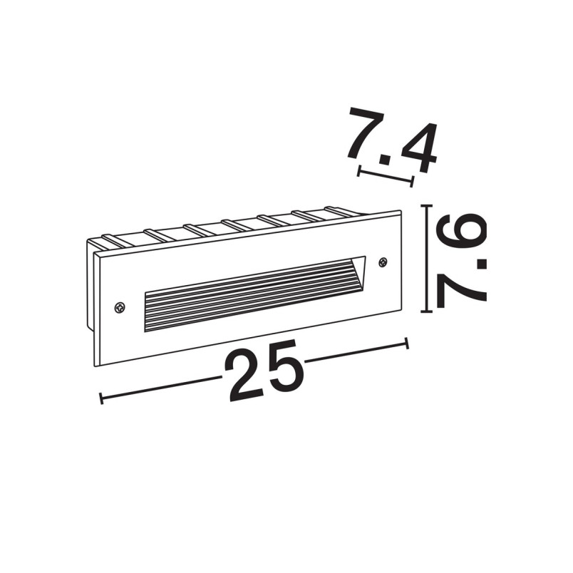 Lampa schodowa Kalipop LED - Decolab24 | Czarna, podtynkowa