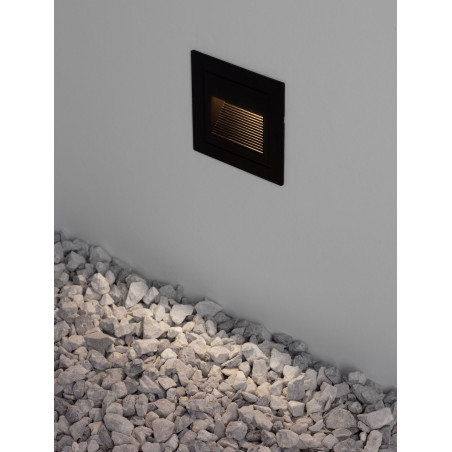 Lampa podtynkowa LED Mipon - czarna, 3000K | Decolab24