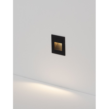 Lampa podtynkowa LED Mipon - czarna, 3000K | Decolab24
