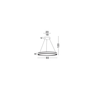 Lampa wisząca Raloa LED - nowoczesny design, 3000K | Decolab24