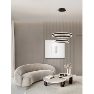 Lampa wisząca LED 2 okręgi Raloa - Nowoczesny design | Decolab24