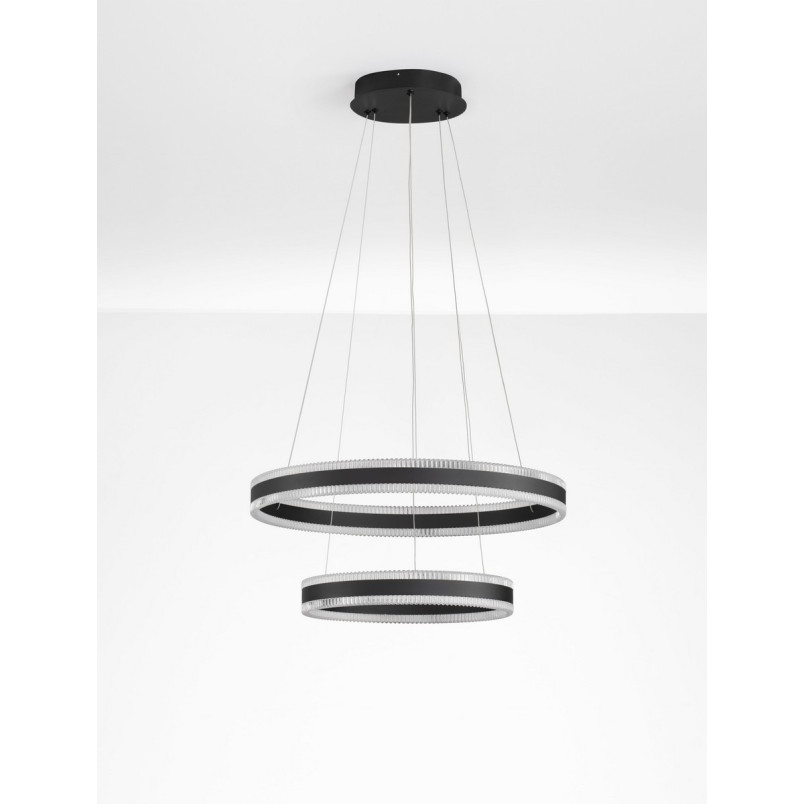 Lampa wisząca LED 2 okręgi Raloa - Nowoczesny design | Decolab24