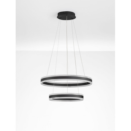 Lampa wisząca LED 2 okręgi Raloa - Nowoczesny design | Decolab24