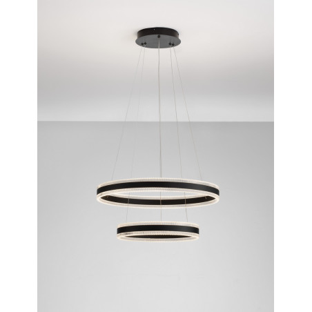 Lampa wisząca LED 2 okręgi Raloa - Nowoczesny design | Decolab24