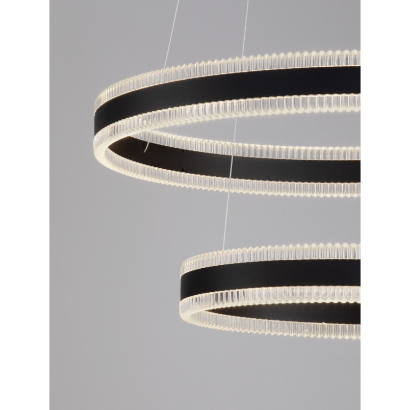 Lampa wisząca LED 2 okręgi Raloa - Nowoczesny design | Decolab24