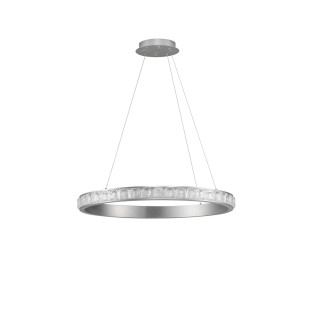 Lampa wisząca Ketene LED - Kryształowa, Srebrna | Decolab24