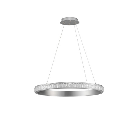 Lampa wisząca Ketene LED - Kryształowa, Srebrna | Decolab24