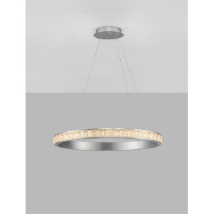 Lampa wisząca Ketene LED - Kryształowa, Srebrna | Decolab24