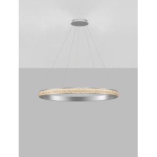 Lampa wisząca Ketene LED - Kryształowa, Srebrna | Decolab24