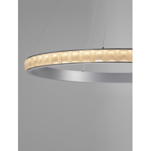Lampa wisząca Ketene LED - Kryształowa, Srebrna | Decolab24