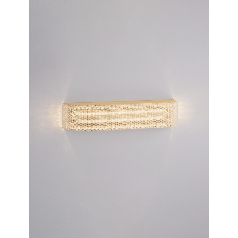 Kinkiet glamour Karina LED | Złoty, 37cm | Decolab24