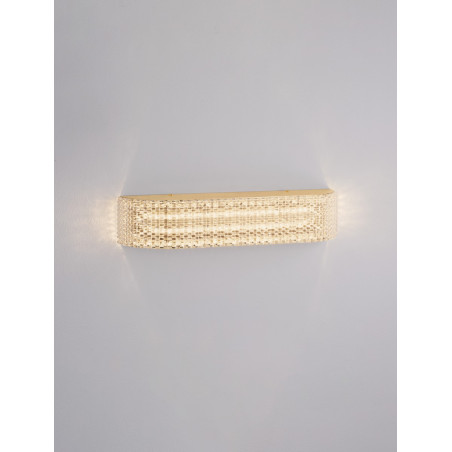 Kinkiet glamour Karina LED | Złoty, 37cm | Decolab24