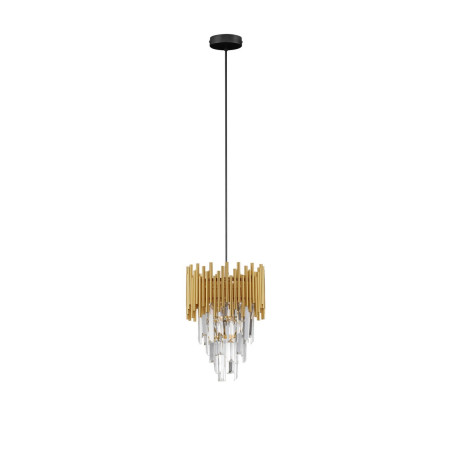 Lampa wisząca kryształowa Limagona 24cm złota | Decolab24
