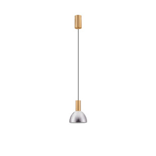 Lampa wisząca Viox LED - Szkło dymione, Mosiądz | Decolab24