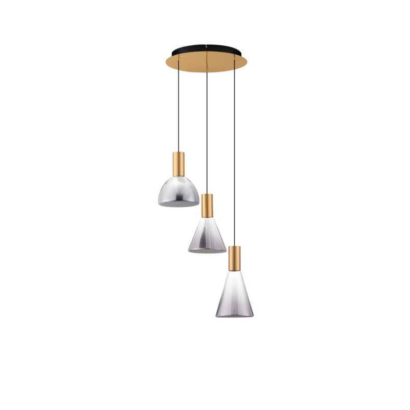 Lampa Wisząca Szklana Viox III LED - Elegancki Design | Decolab24