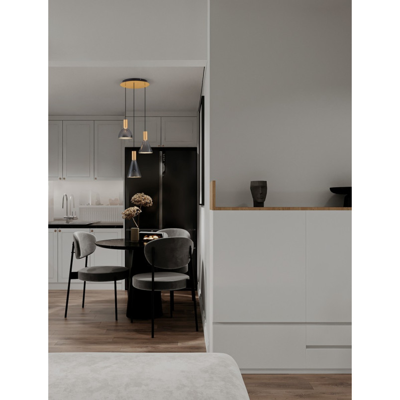 Lampa Wisząca Szklana Viox III LED - Elegancki Design | Decolab24