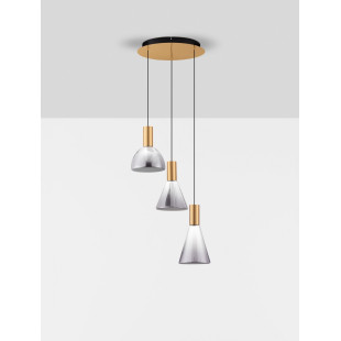 Lampa Wisząca Szklana Viox III LED - Elegancki Design | Decolab24