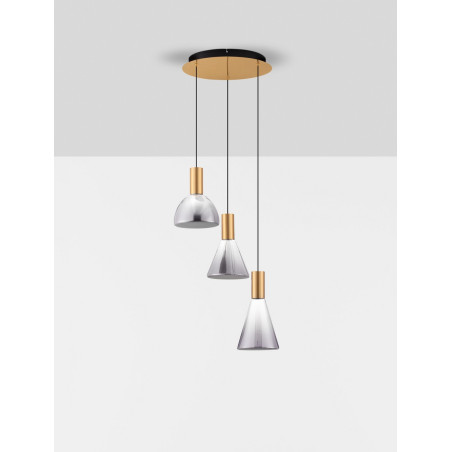 Lampa Wisząca Szklana Viox III LED - Elegancki Design | Decolab24