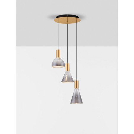 Lampa Wisząca Szklana Viox III LED - Elegancki Design | Decolab24