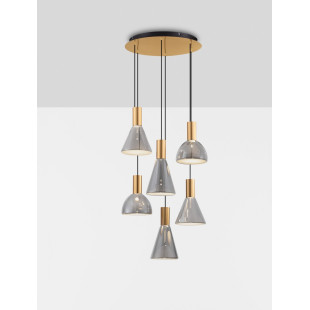 Lampa Viox VI LED - Szklana, Modern, 52cm - Decolab24