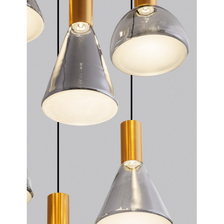 Lampa Viox VI LED - Szklana, Modern, 52cm - Decolab24