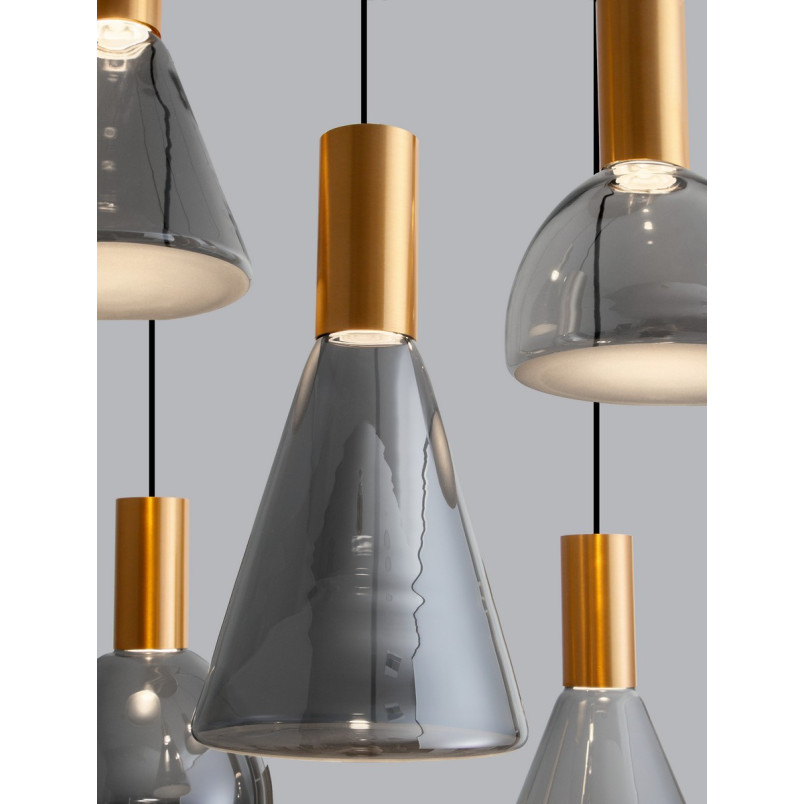 Lampa Viox VI LED - Szklana, Modern, 52cm - Decolab24