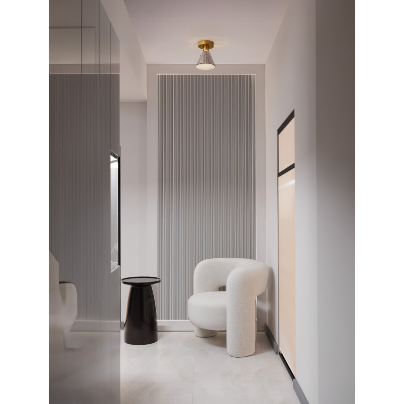 Plafon szklany Viox LED - Modern, Dymione Szkło | Decolab24