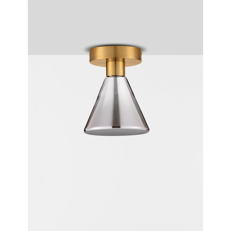 Plafon szklany Viox LED - Modern, Dymione Szkło | Decolab24