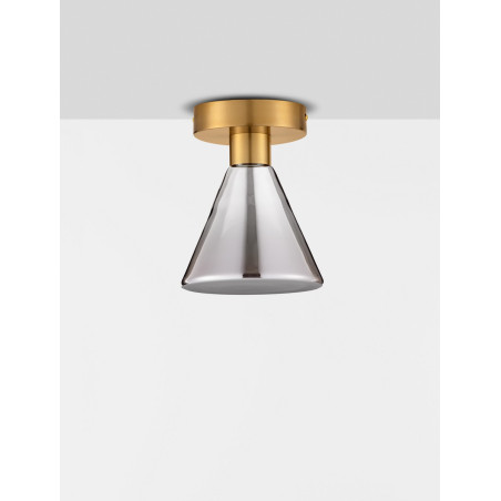 Plafon szklany Viox LED - Modern, Dymione Szkło | Decolab24