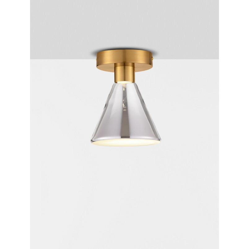 Plafon szklany Viox LED - Modern, Dymione Szkło | Decolab24