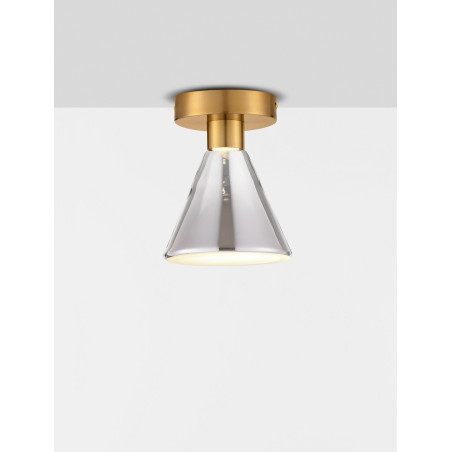 Plafon szklany Viox LED - Modern, Dymione Szkło | Decolab24
