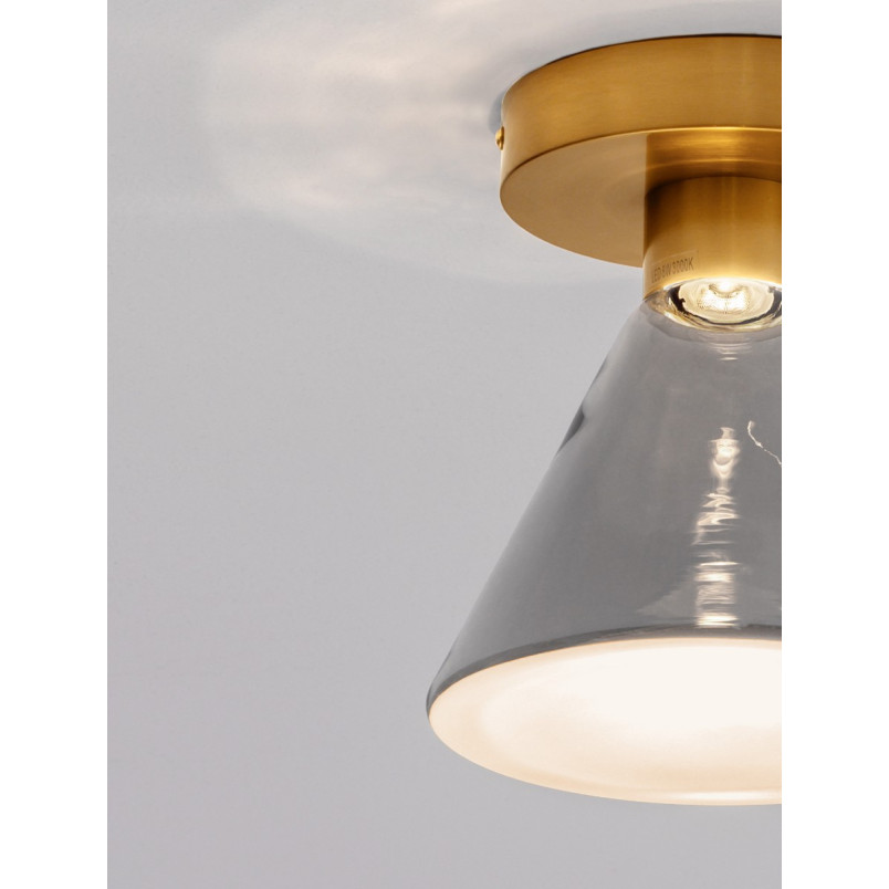 Plafon szklany Viox LED - Modern, Dymione Szkło | Decolab24