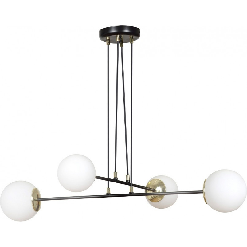 Lampa wisząca Emibig Ognis IV - Szklane kule czarno-białe | Sklep z Lampami
