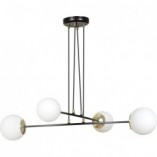 Lampa wisząca Emibig Ognis IV - Szklane kule czarno-białe | Sklep z Lampami