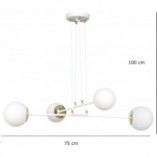 Lampa wisząca Emibig Ognis IV - Szklane kule czarno-białe | Sklep z Lampami