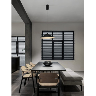 Lampa Wisząca Stożek Luik LED Czarna | Decolab24