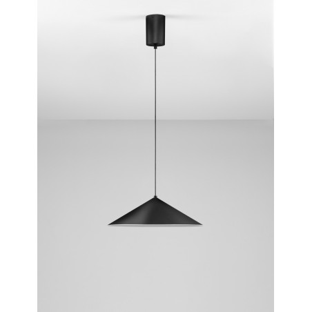 Lampa Wisząca Stożek Luik LED Czarna | Decolab24