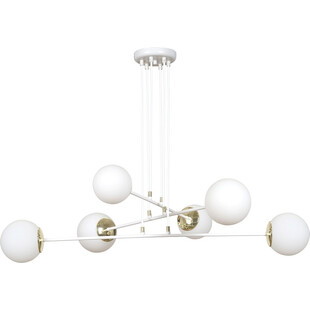 Lampa wisząca szklane kule Ognis VI 90 biało-złota marki Emibig