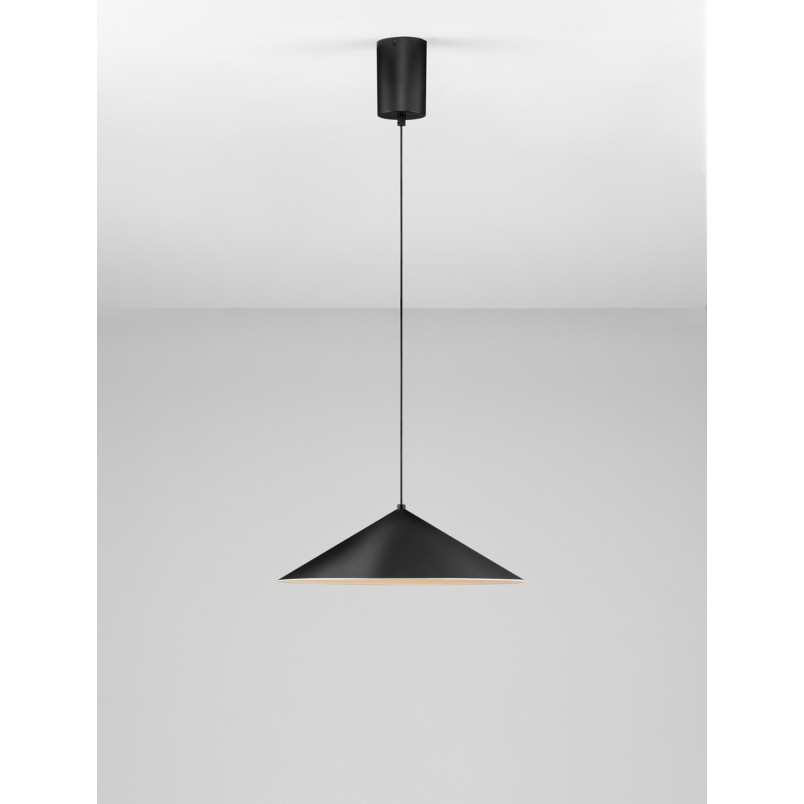 Lampa Wisząca Stożek Luik LED Czarna | Decolab24