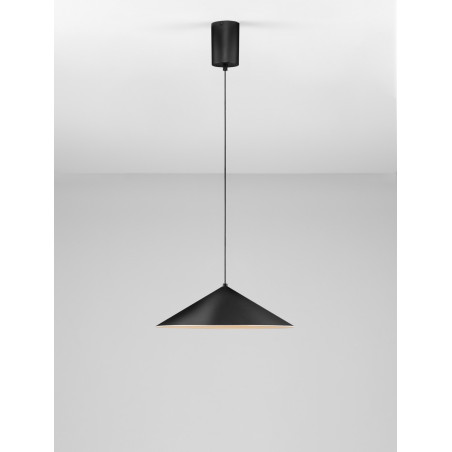 Lampa Wisząca Stożek Luik LED Czarna | Decolab24