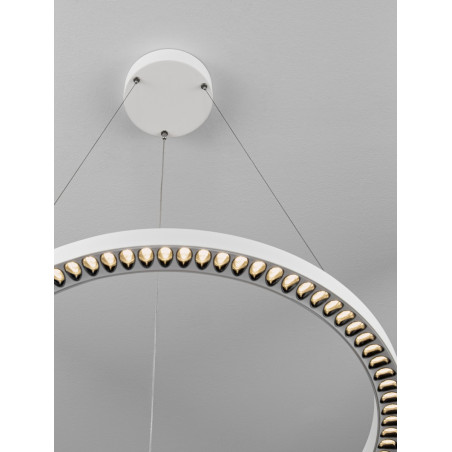 Lampa wisząca Sodeo LED - nowoczesny design, 65cm, biała | Decolab24